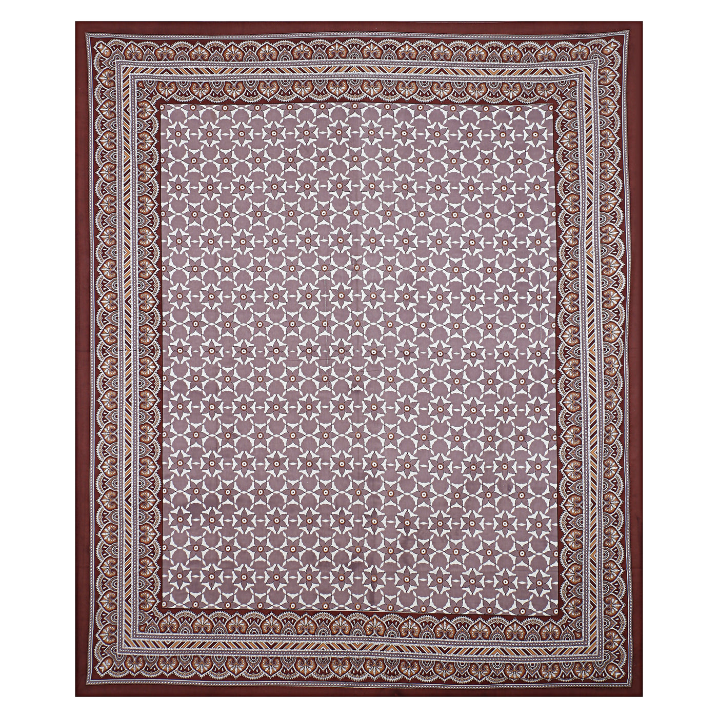 Braise Premium | Full Size 87 x 104 in | 100% Pure Cotton | Double Bedsheet with 2 Pillow Covers (PKC 05)