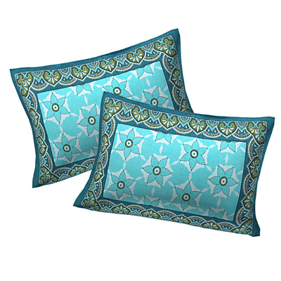 Braise Premium | Full Size 87 x 104 in | 100% Pure Cotton | Double Bedsheet with 2 Pillow Covers (PKC 05)