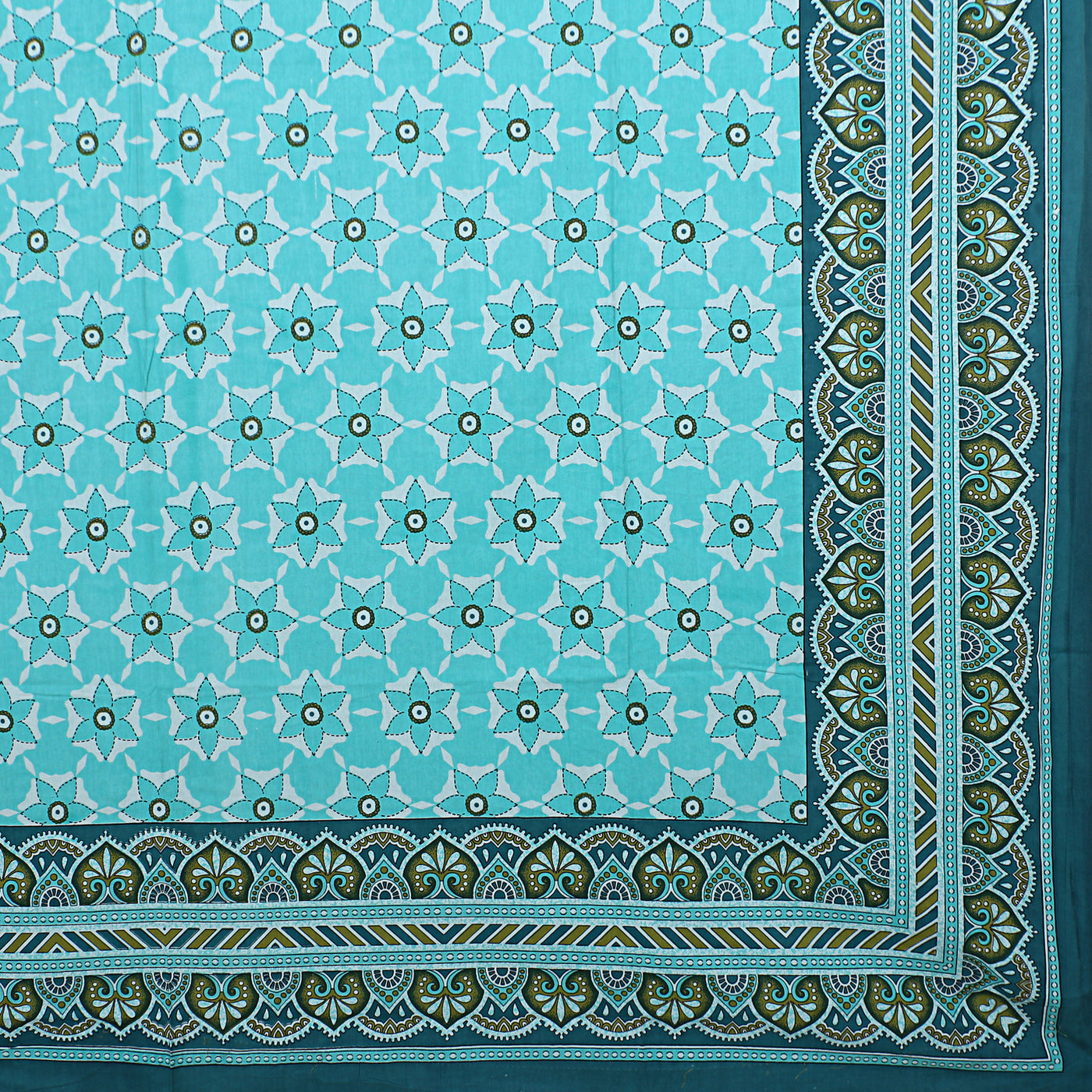 Braise Premium | Full Size 87 x 104 in | 100% Pure Cotton | Double Bedsheet with 2 Pillow Covers (PKC 05)