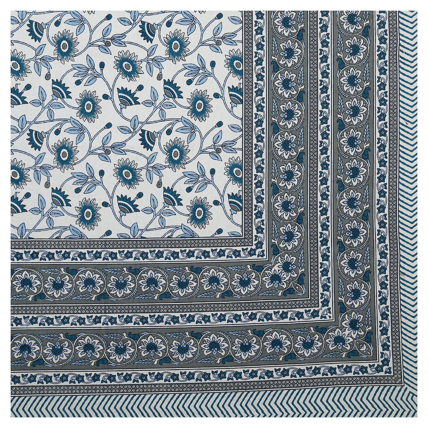 Braise Premium | Full Size 87 x 104 in | 100% Pure Cotton | Double Bedsheet with 2 Pillow Covers (PKC 15)