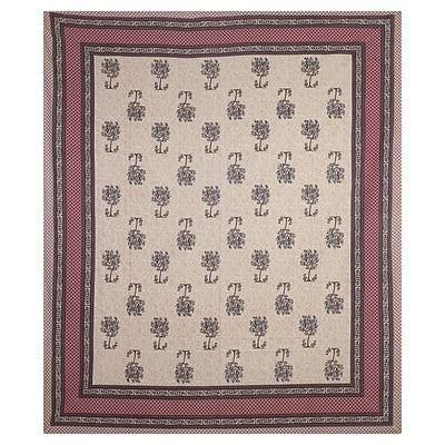 Braise Premium | Full Size 87 x 104 in | 100% Pure Cotton | Double Bedsheet with 2 Pillow Covers (PKC 08)