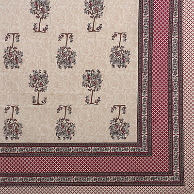 Braise Premium | Full Size 87 x 104 in | 100% Pure Cotton | Double Bedsheet with 2 Pillow Covers (PKC 08)