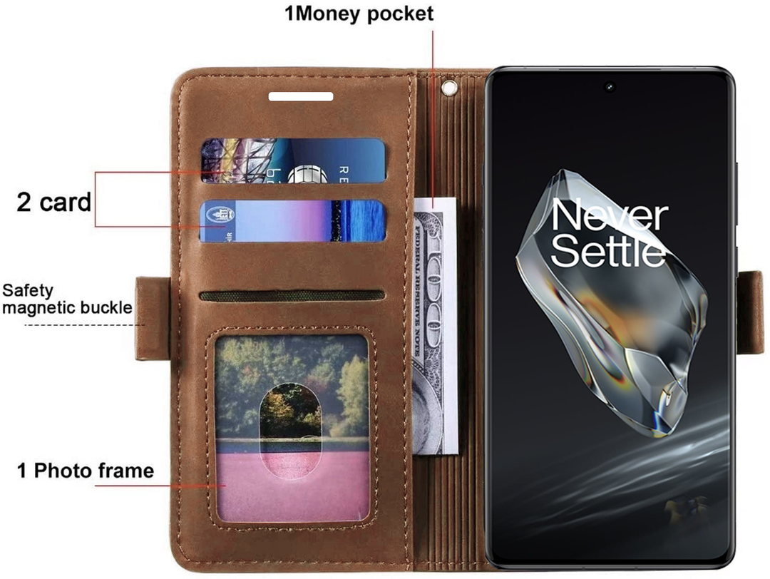 For OnePlus Nord CE 3 Lite 6.72" Case Magnetic Leather Flip - View #13