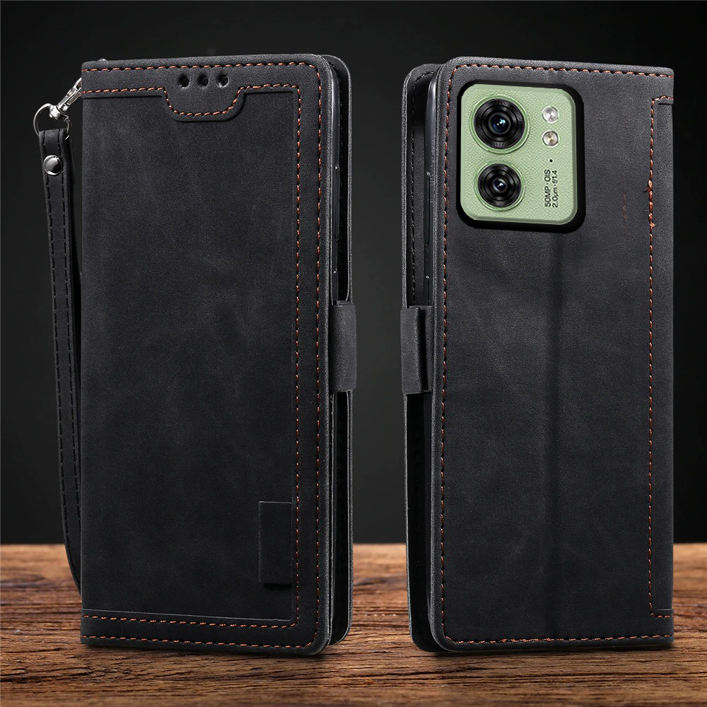 Moto Edge 40 Premium PU Leather Wallet flip Cover Case By Excelsior