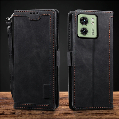 Moto Edge 40 Premium PU Leather Wallet flip Cover Case By Excelsior