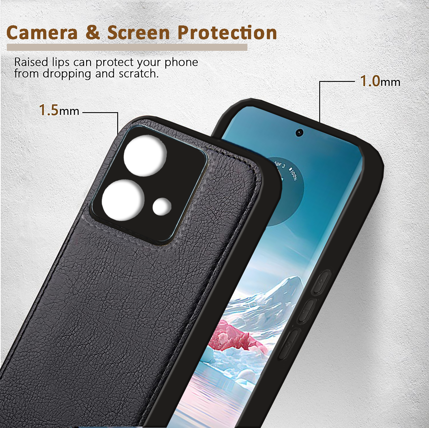 Moto Edge 40 NEO Premium PU Leather Back Cover Case By Excelsior