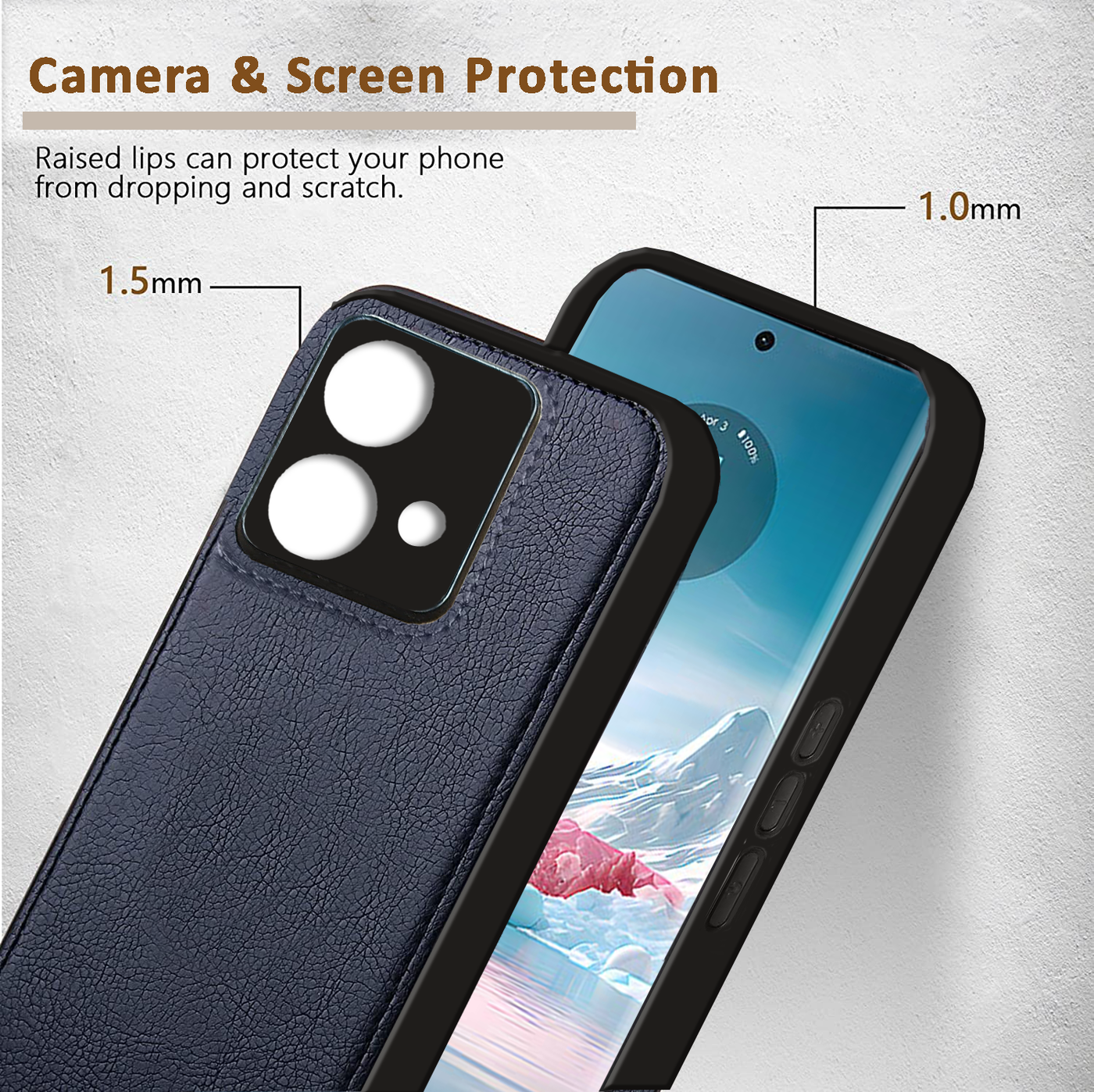 Moto Edge 40 NEO Premium PU Leather Back Cover Case By Excelsior