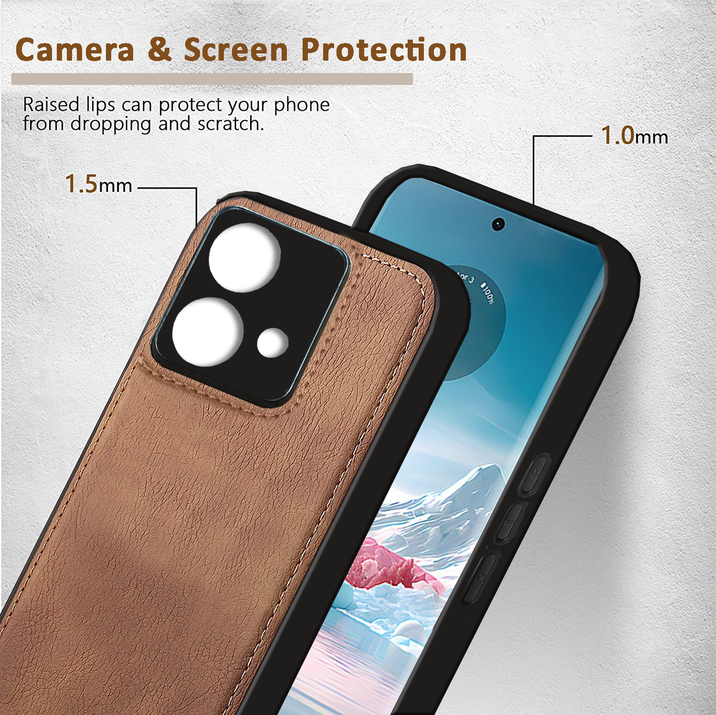 Moto Edge 40 NEO Premium PU Leather Back Cover Case By Excelsior