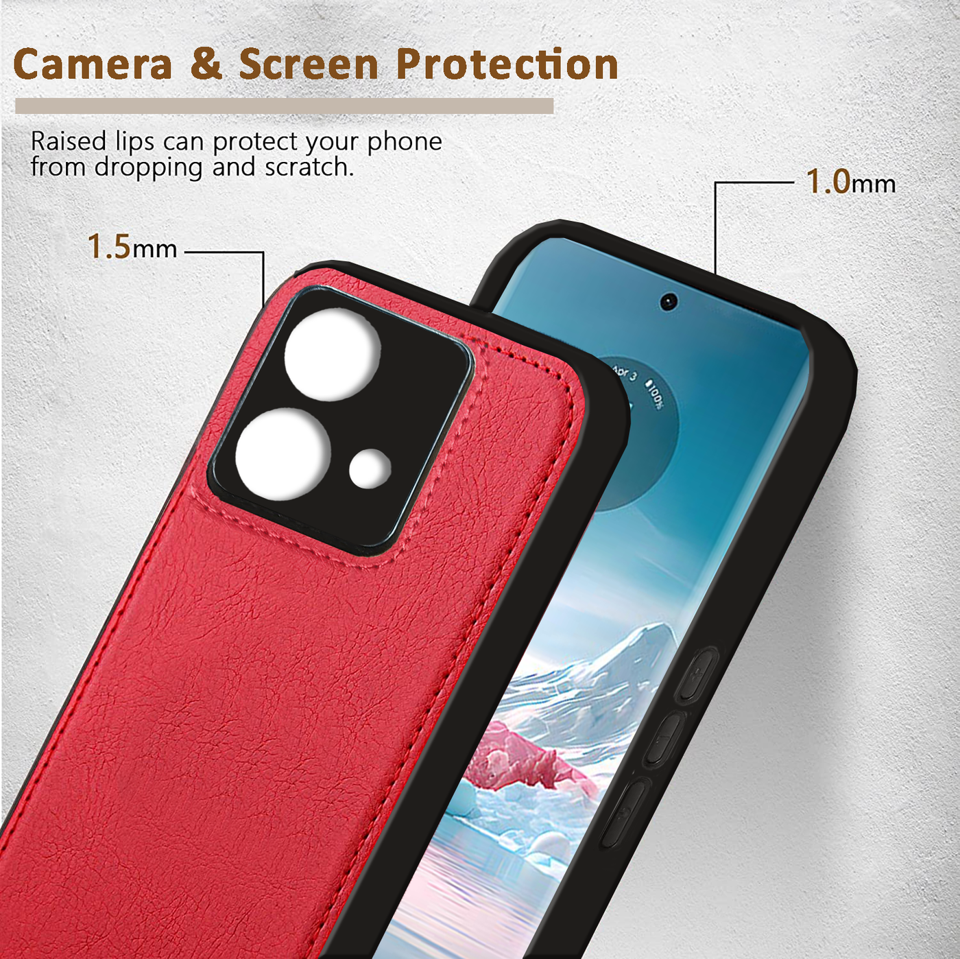 Moto Edge 40 NEO Premium PU Leather Back Cover Case By Excelsior