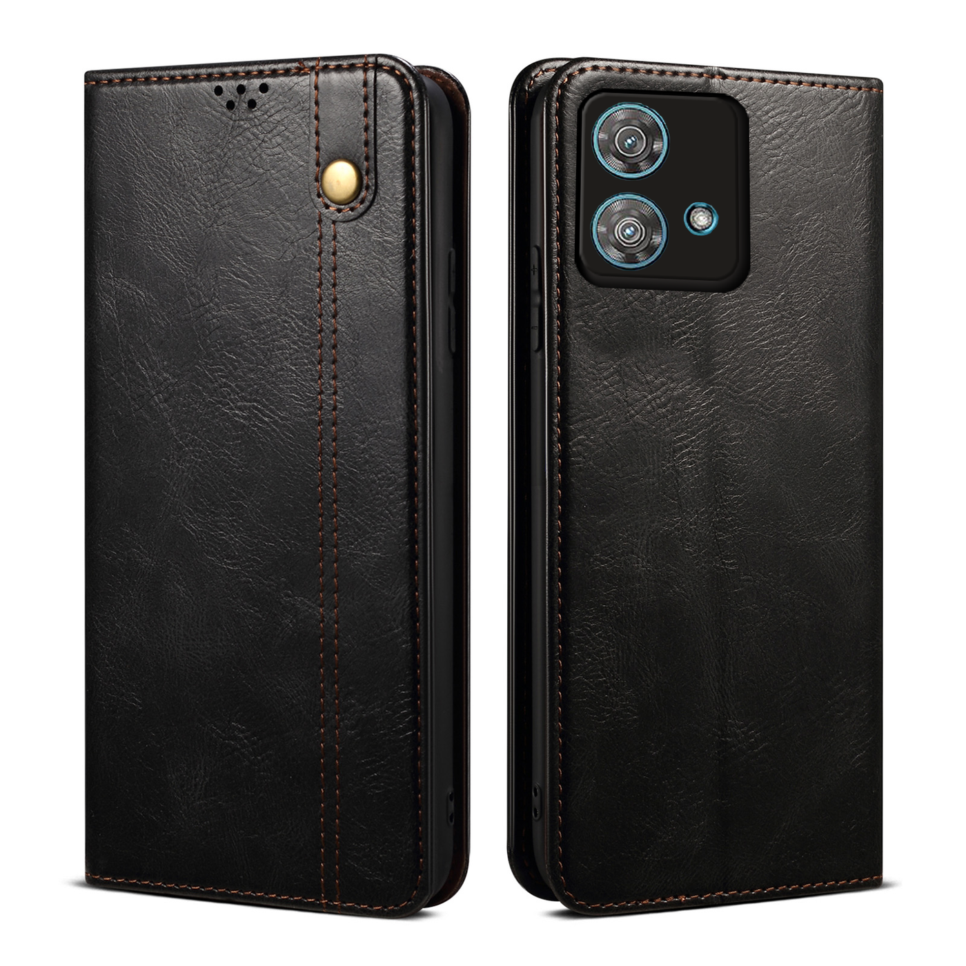 Moto Edge 40 NEO 5G Premium Vintage PU Leather Wallet flip Cover Case By Excelsior