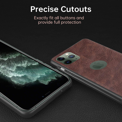 Apple iPhone 11 Pro Max Premium PU Leather Back Cover Case By Excelsior
