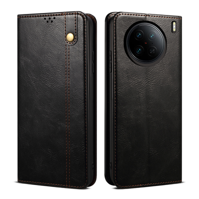 Excelsior Premium Vintage PU Leather Wallet flip Cover Case For Vivo X90 Pro