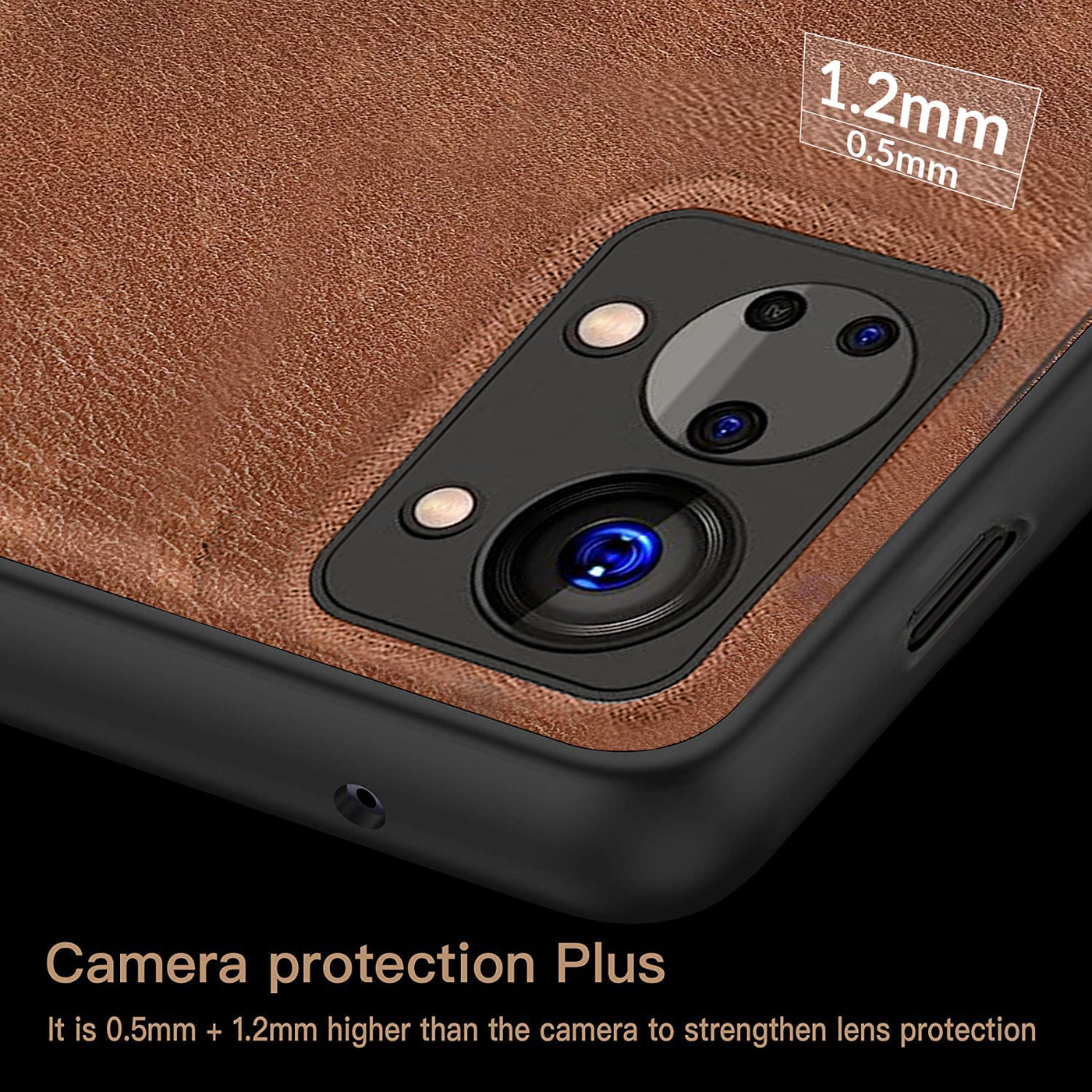 Excelsior Premium Vintage PU Leather Back Cover case For Oneplus Nord 2T