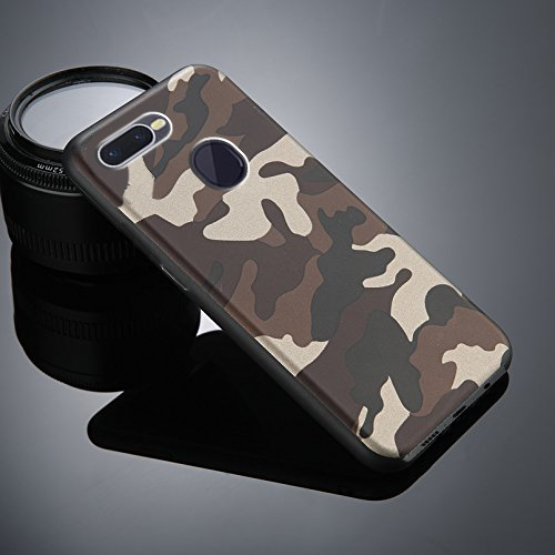 Excelsior Premium Military Design Silicon Back Cover Case for Oppo F9 Pro