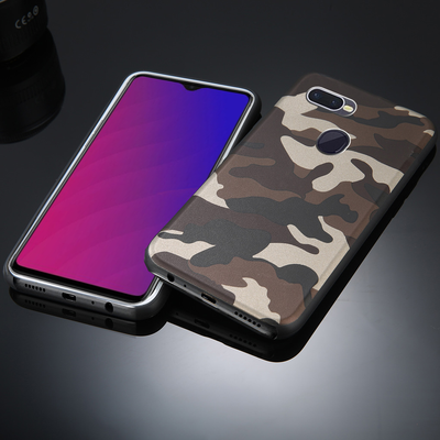 Excelsior Premium Military Design Silicon Back Cover Case for Oppo F9 Pro