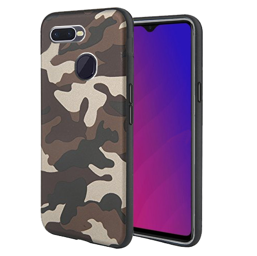 Excelsior Premium Military Design Silicon Back Cover Case for Oppo F9 Pro