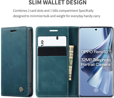 Oppo Reno 10 | 10 Pro Premium PU Leather Wallet flip Cover Case By Excelsior