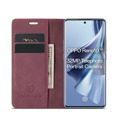 Oppo Reno 10 | 10 Pro Premium PU Leather Wallet flip Cover Case By Excelsior