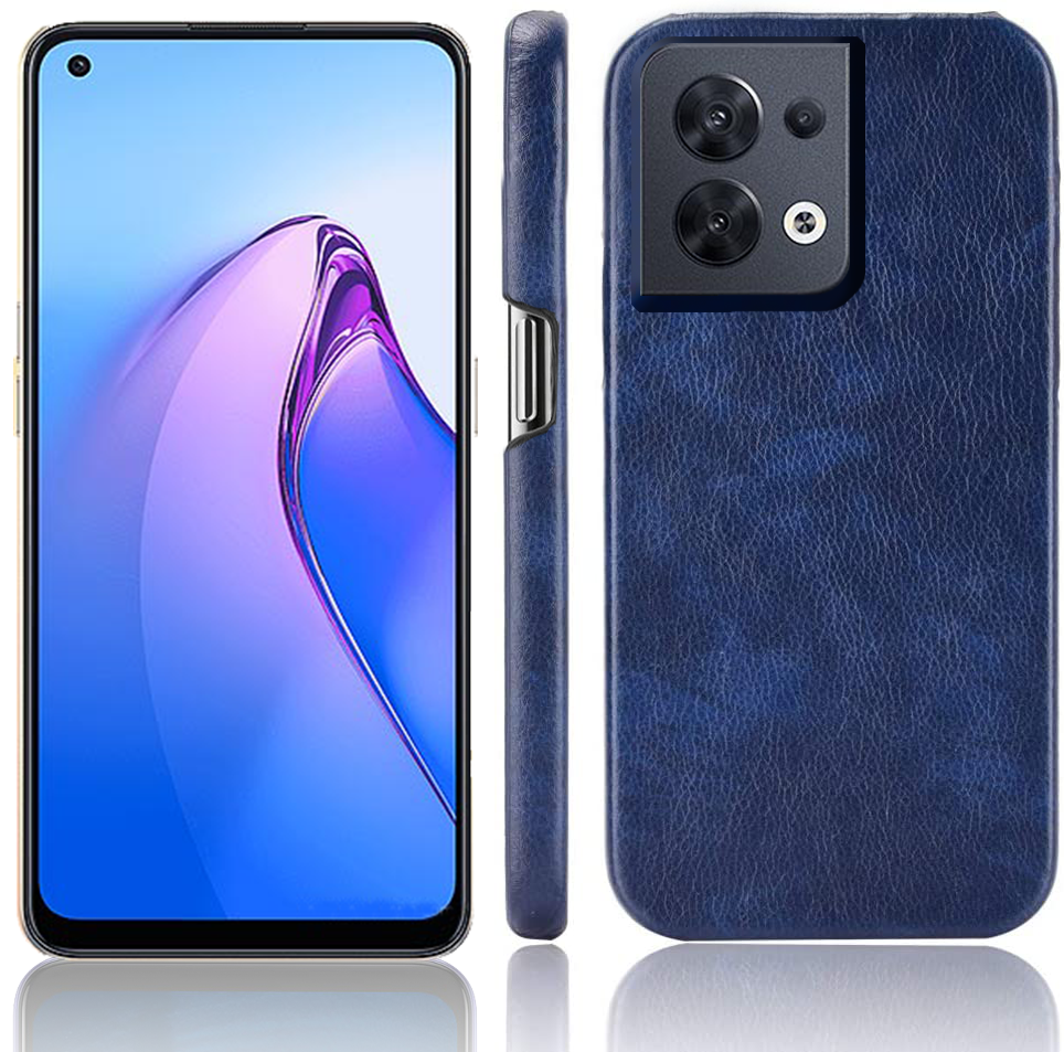 Excelsior Premium PU Leather Hard Back Cover case for Oppo Reno 8 5G