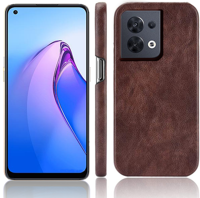 Excelsior Premium PU Leather Hard Back Cover case for Oppo Reno 8 5G