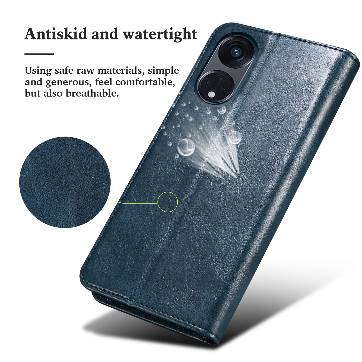 Excelsior Premium Vintage PU Leather Wallet flip Cover Case For Oppo Reno 8T 5G