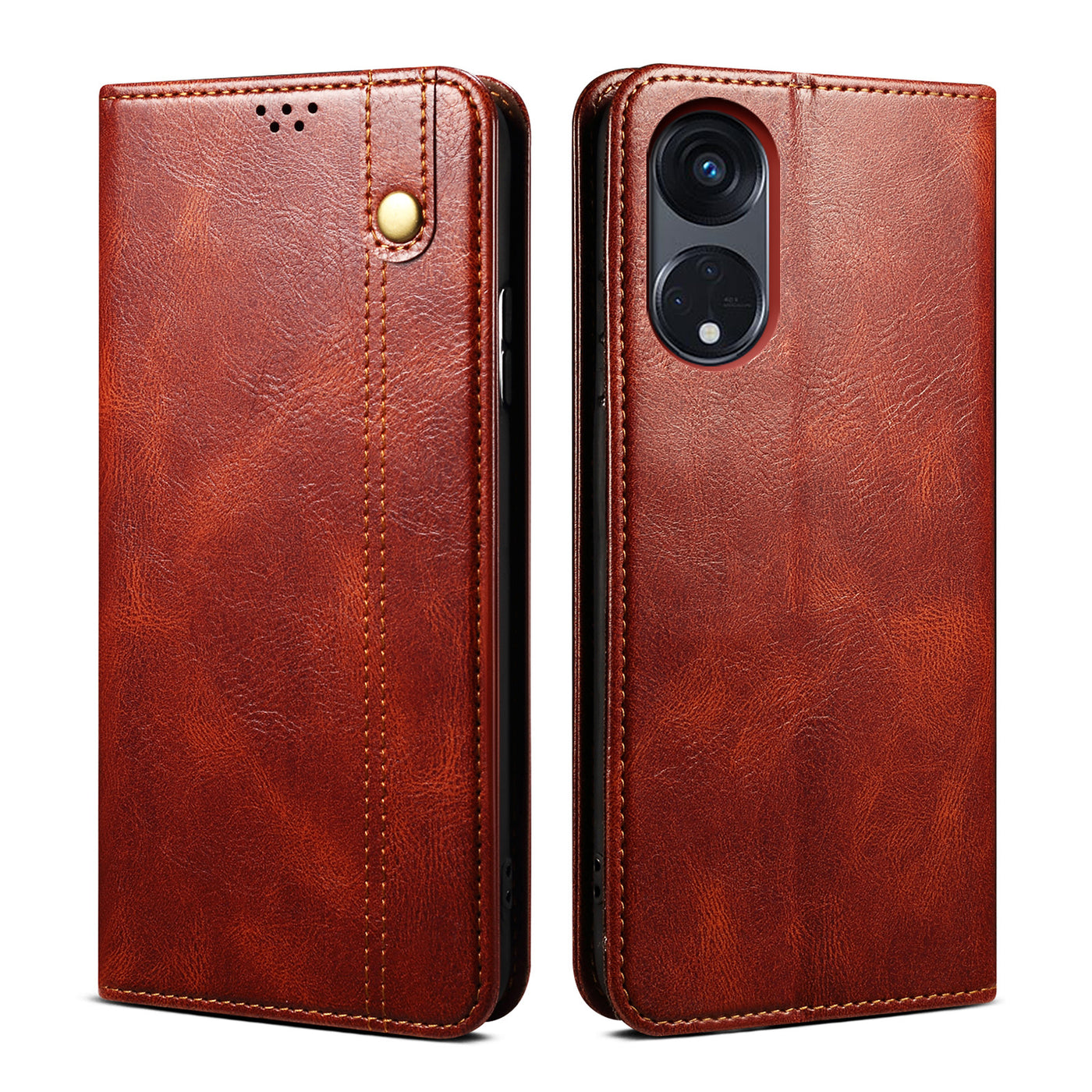 Excelsior Premium Vintage PU Leather Wallet flip Cover Case For Oppo Reno 8T 5G