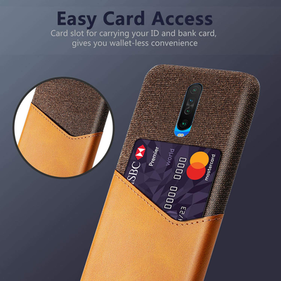 Excelsior Premium Card Holder | Hard | Leather Back Cover case for Poco X2
