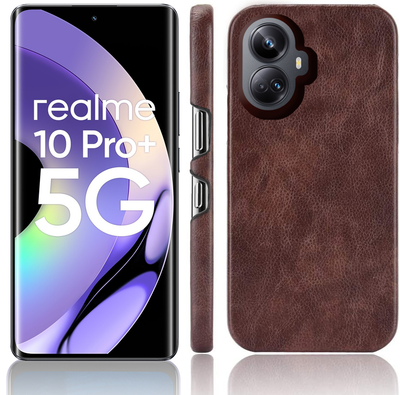 Excelsior Premium PU Leather Hard Back Cover case for Realme 10 Pro Plus 5G