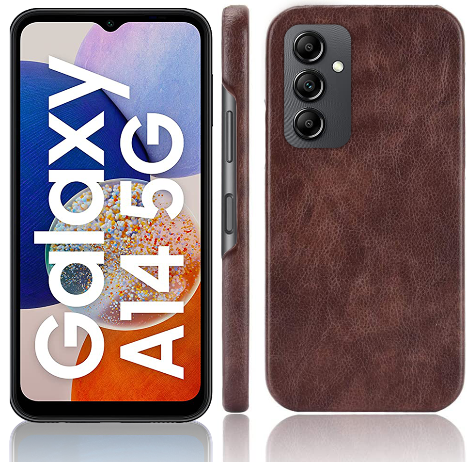 Excelsior Premium PU Leather Hard Back Cover case for Samsung Galaxy A14 5G