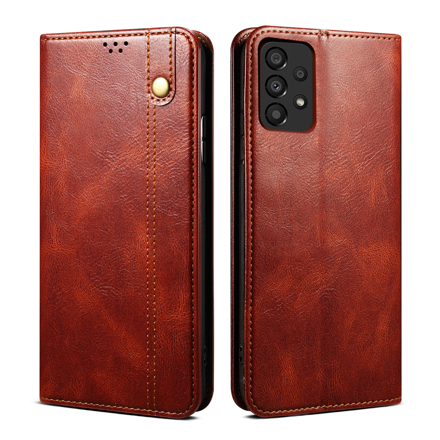 Excelsior Premium Vintage PU Leather Wallet flip Cover Case For Samsung Galaxy A73 5G