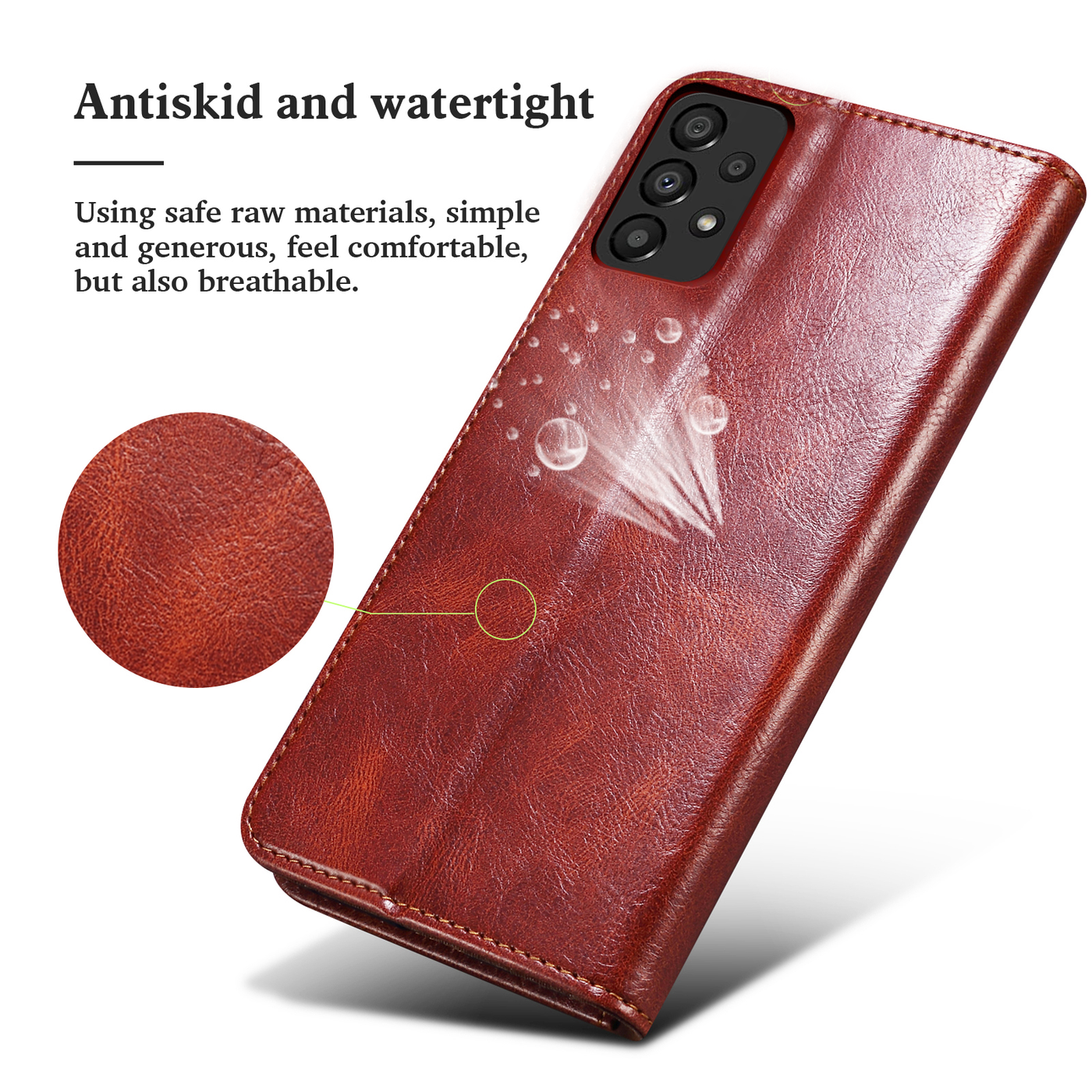 Excelsior Premium Vintage PU Leather Wallet flip Cover Case For Samsung Galaxy A33 5G
