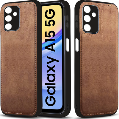 Samsung Galaxy A15 5G Premium PU Leather Back Cover Case By Excelsior