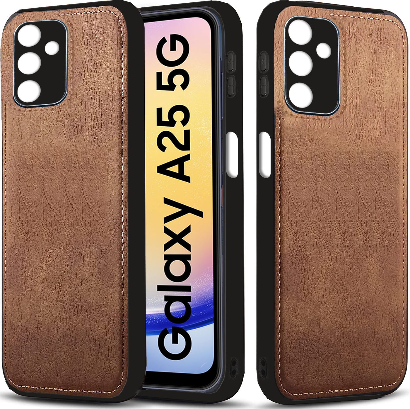 Samsung Galaxy A25 5G Premium PU Leather Back Cover Case By Excelsior