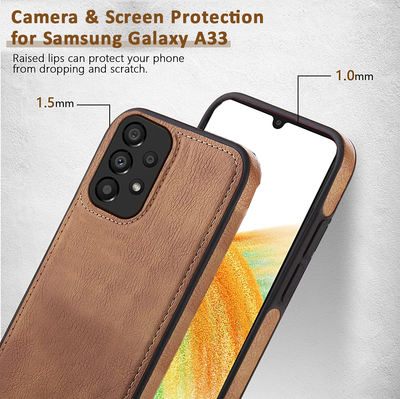 Excelsior Premium PU Leather Back Cover case For Samsung Galaxy A33 5G