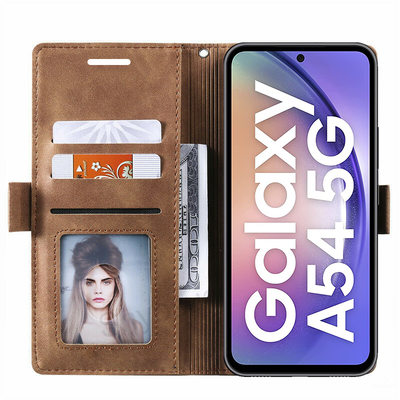 Samsung Galaxy A54 Premium PU Leather Wallet flip Cover Case By Excelsior