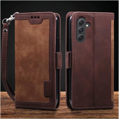 Excelsior Premium Leather Wallet flip Cover Case For Samsung Galaxy A54