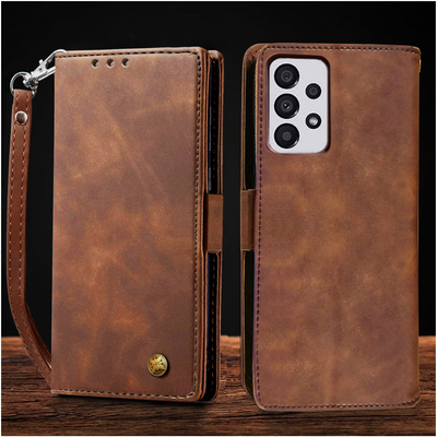 Samsung Galaxy A73 Premium PU Leather Wallet flip Cover Case By Excelsior