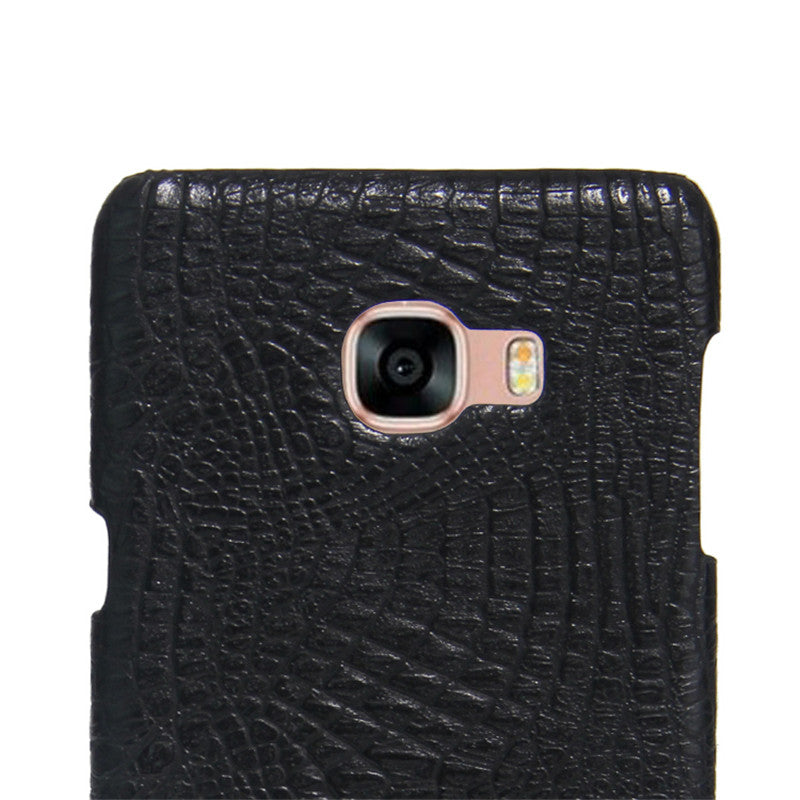 Excelsior Premium Card Holder Hard Leather Back Cover case for Samsung Galaxy C7 Pro