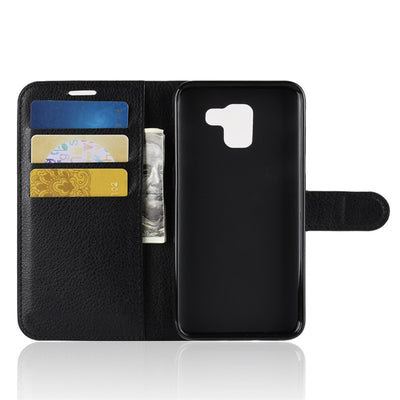 Excelsior Premium Leather Wallet flip Cover Case For Samsung Galaxy J6