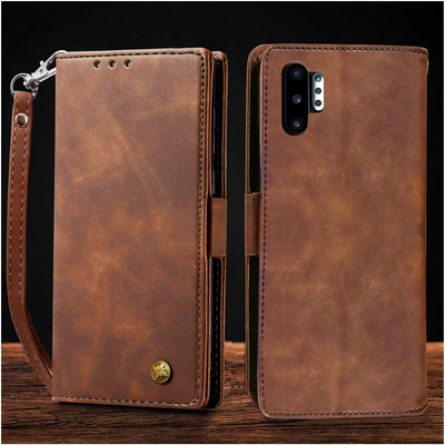 Samsung Galaxy Note 10 Plus Premium PU Leather Wallet flip Cover Case By Excelsior