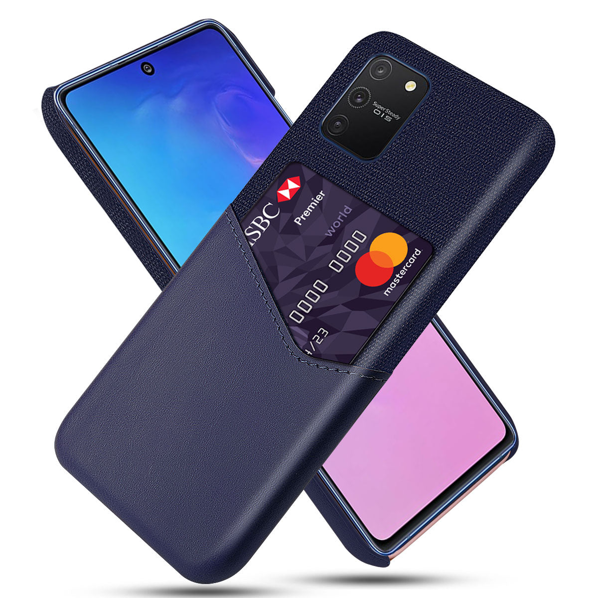 Excelsior Premium Card Holder | Hard | Leather Back Cover case for Samsung Galaxy S10e (2019)
