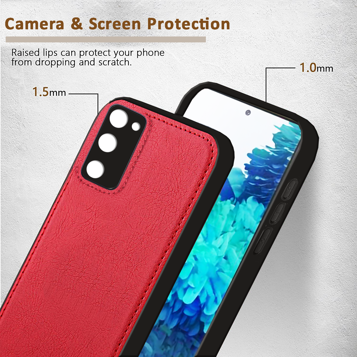 Samsung Galaxy S20 FE Premium PU Leather Back Cover Case By Excelsior