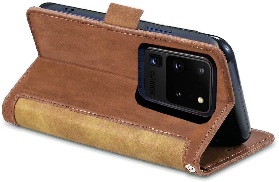 Samsung Galaxy S20 Ultra Premium PU Leather Wallet flip Cover Case By Excelsior