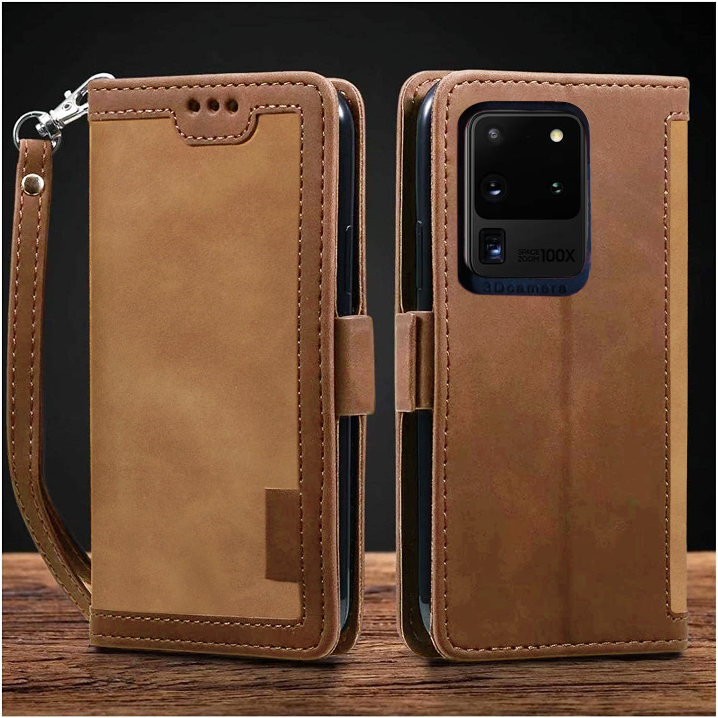 Samsung Galaxy S20 Ultra Premium PU Leather Wallet flip Cover Case By Excelsior