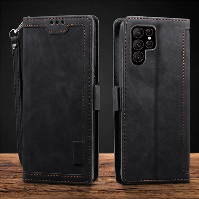 Samsung Galaxy S24 Ultra Premium PU Leather Wallet flip Cover Case By Excelsior