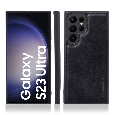 Excelsior Premium Classic PU Leather Back Cover case For Samsung Galaxy S23 Ultra 5G