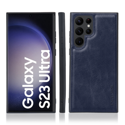 Excelsior Premium Classic PU Leather Back Cover case For Samsung Galaxy S23 Ultra 5G