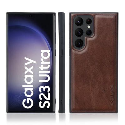 Excelsior Premium Classic PU Leather Back Cover case For Samsung Galaxy S23 Ultra 5G