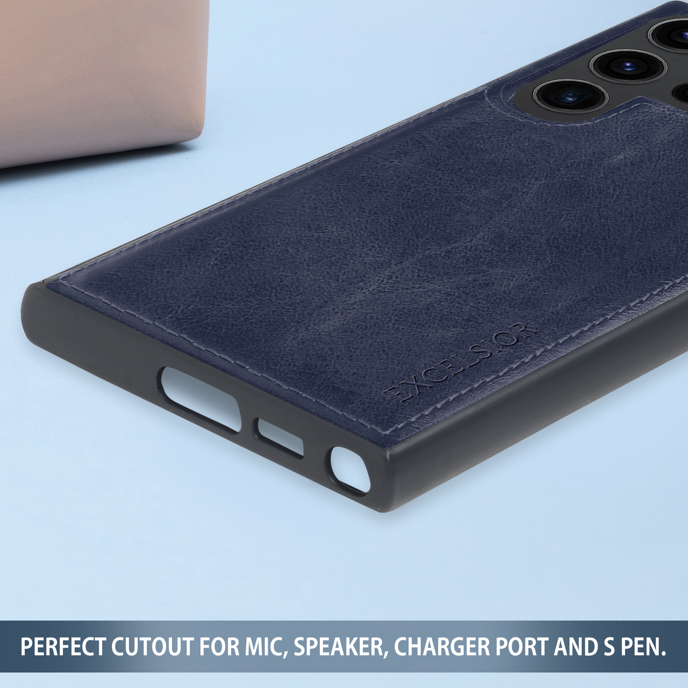 Excelsior Premium Classic PU Leather Back Cover case For Samsung Galaxy S23 Ultra 5G