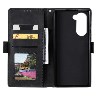 Samsung Galaxy Z Fold5 Premium PU Leather Wallet flip Cover Case By Excelsior